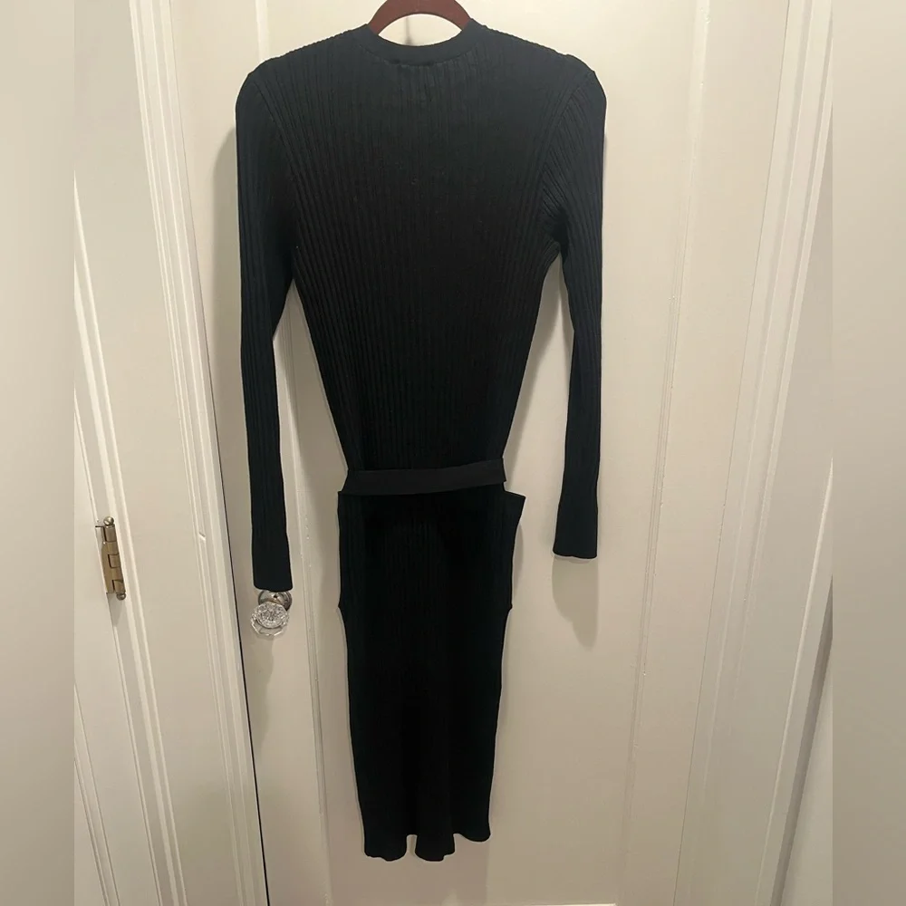 J.Crew Ribbed V-neck Sweater Dress - Picture 4 of 6